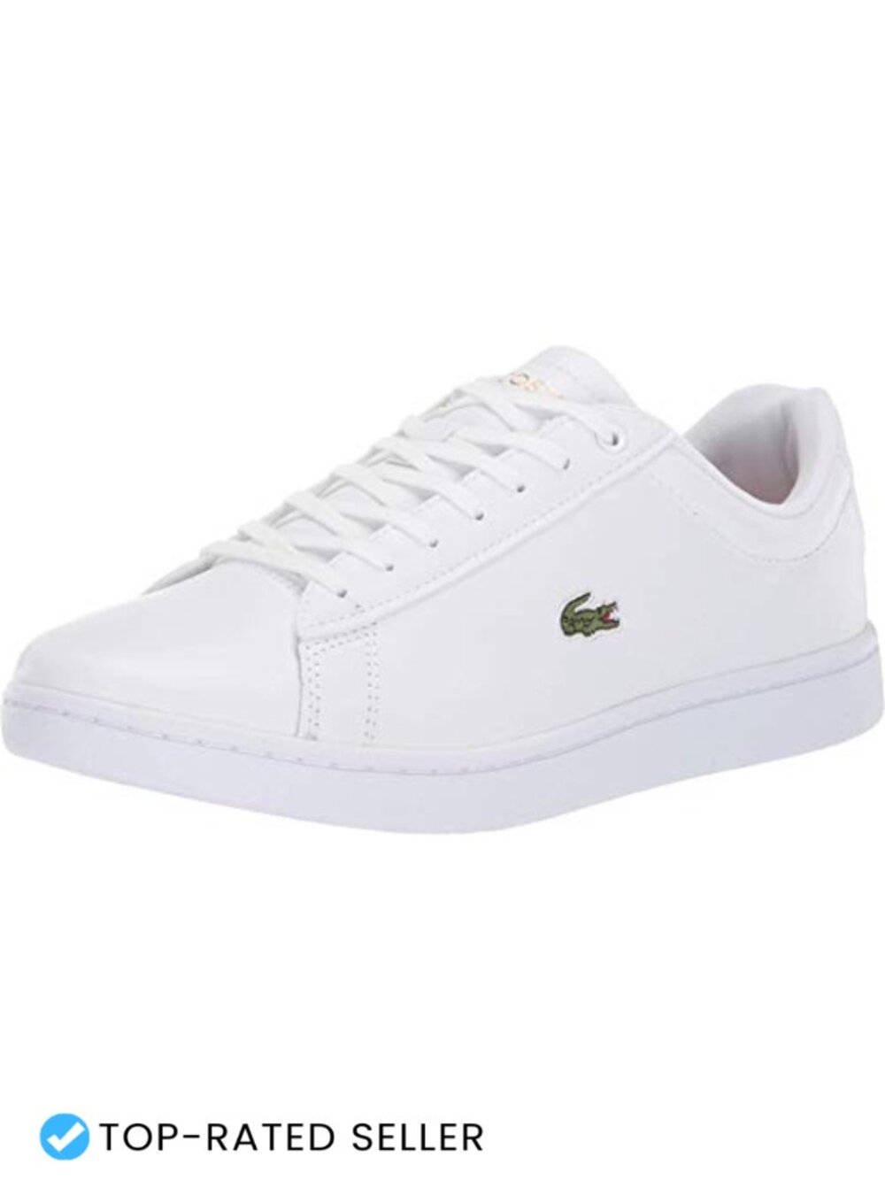 Leather Lace-Up Low Top Sneakers Casual Walking Shoes